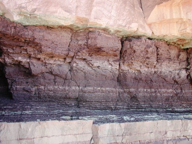 I love the way rock strata can have so many colors as opposed to brown dirt.  I think God gave us soil for practical reasons and colored rocks for beauty.