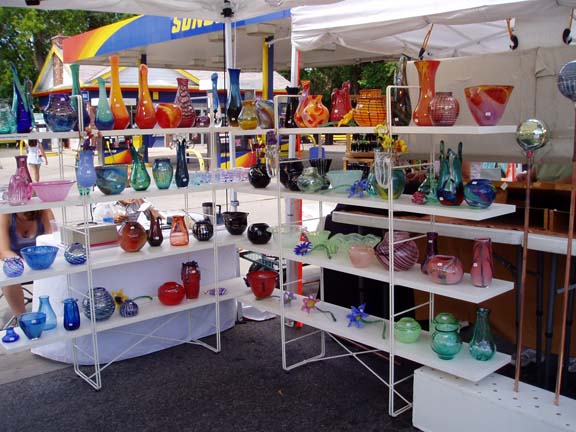 Hand-Blown Glass Pieces by Dave and Christina - 2008 Milford Memories Booth