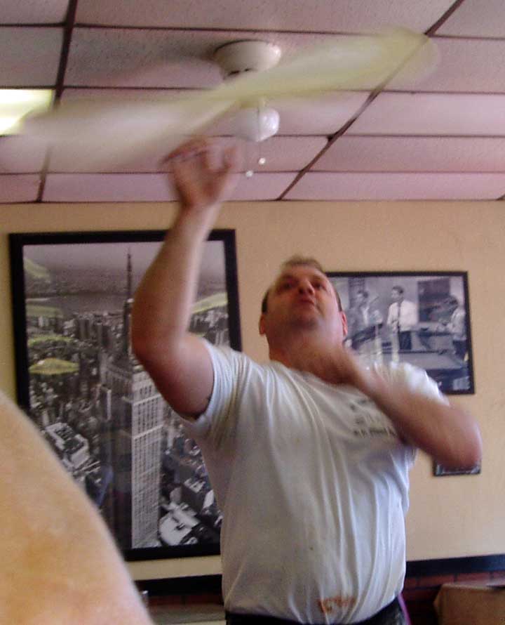 This fellow made some really great pizza!  We had lunch on Saturday at Vinney's New York Pizza.  We had great service and great pizza.  Thank you, Vinney!