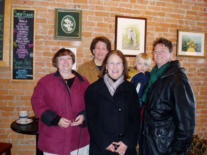 Left to right
Debby, Nancy, Shiela, Sean (Jenny's youngest), and Jenny