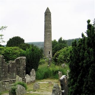 A lookout and defensive tower, the only entrance well clear of the ground.