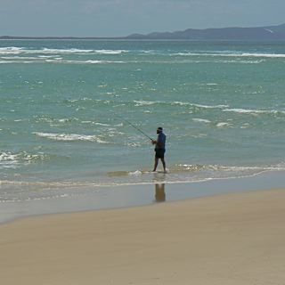 Lone Fisherman at Noosa