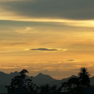 Looking back over the island.