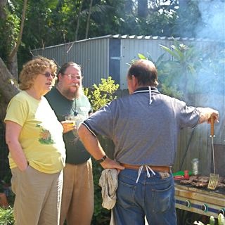 Keith and Lynne with 'Mr June'