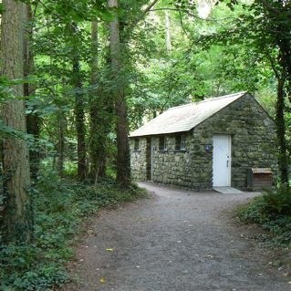 Way our in the middle of nowhere, tucked away in the forest, there was a public toilet - complete with flies.