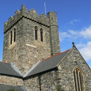 The funeral service was held in this ancient church.