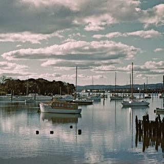 Waterfront at St Helens, Tasmania