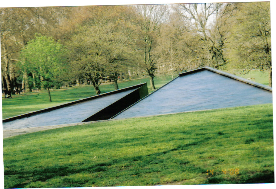 As you exit Buckingham Palace and walk towards the tube through Green Park, you approach this memorial. 