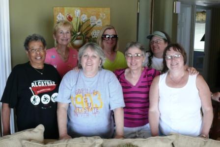 Front row - Ouima, Sue, LynnDee, Debby
Kathy, Jane, Heidi