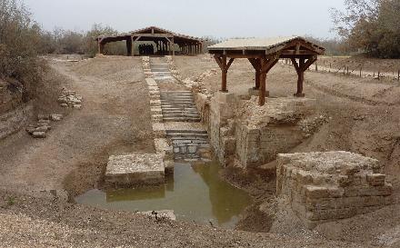 This fresh water spring beside the Jordan River is where Jesus was Baptised. One of the special sights that we saw.