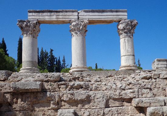 Reclaimed Corinthian columns.