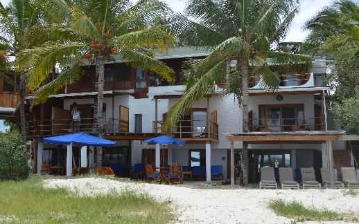 Our hotel on Isabela Island. Right on the beach.