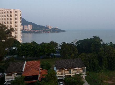 View from our room in Penang.