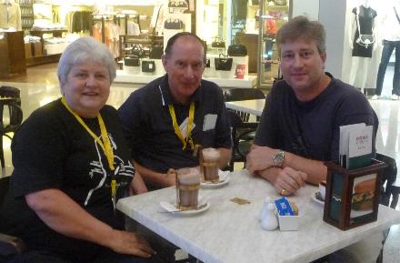 Meeting up with our son in KL airport. We were flying home to Sydney and he was flying on the earlier plane to Melbourne.