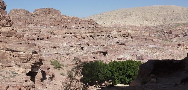 These cliffs were where the people of Petra carved out their homes. There was probably in excess of 20,000 people living in Petra