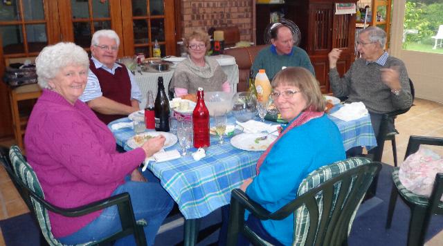 Amelia, Bill, Suzy, Ken, Ian and the guest of honour Rolanda. Ku-ring-gai Kate and her daughter Leia turned up after I had taken this photo.