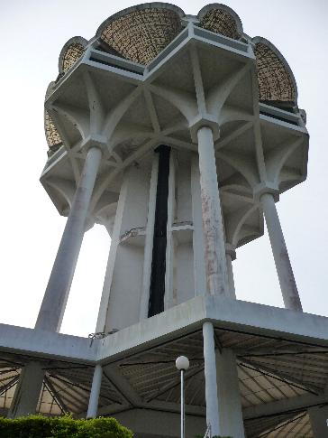 We had a wonderful view over Kuching from the top of this tower.