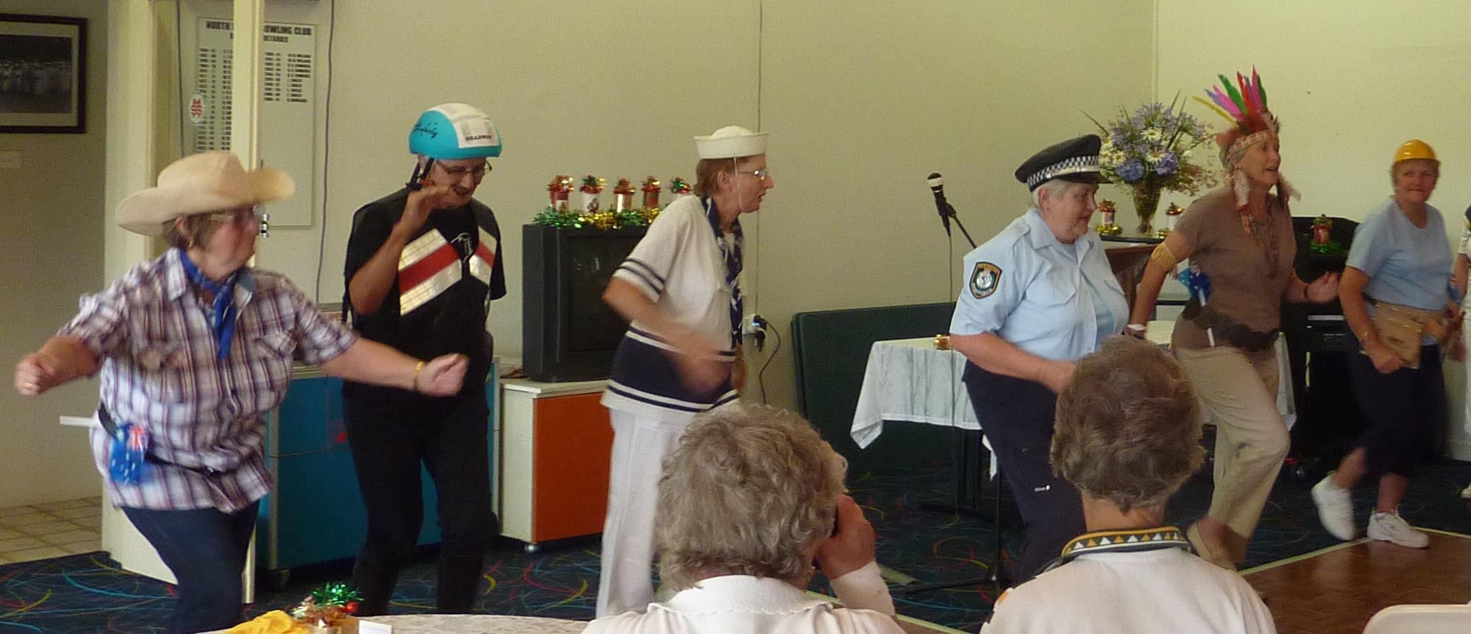 A Village People take off at the bowling club