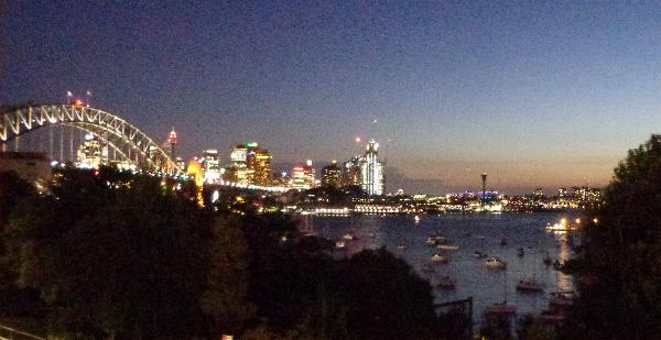 This is the view from the restaurant where we had dinner with Wolf. Taken after 8pm when it was dark.