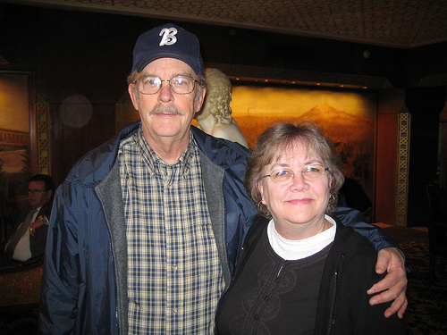 Kathy and Bruce in the "Mariot Hotel" in Cairo.
Cairo/Egypt-Jan.2008.