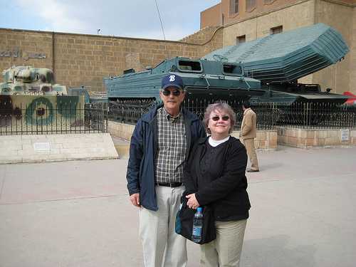 Kathy and Bruce in the Military Museum of the Cairo Citadel.
Cairo/Egypt.Jan.2008