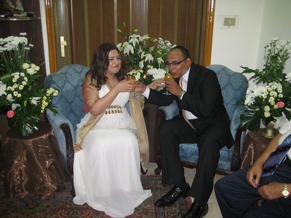 Sandy Kamel and Mena Helmy engagement.
Aug.2009 