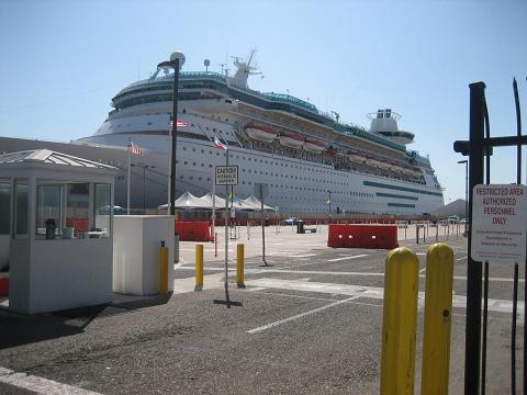 A view of our cruise in San Diego Port.