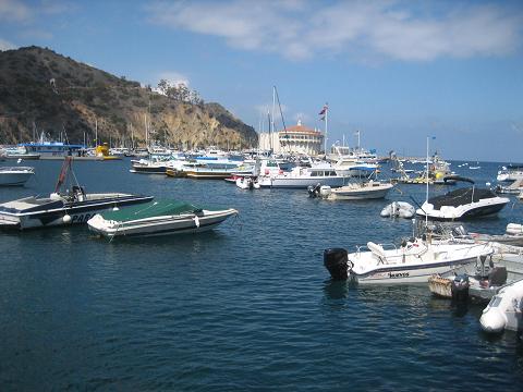 A general view of Catalina Island from the Ocean.