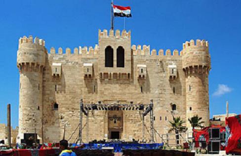 Qaytbay Fort in Alexandria Egypt.