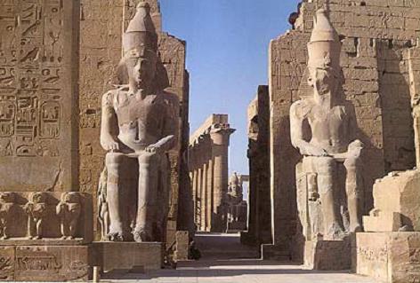 Luxor Timple in Luxor Egypt.