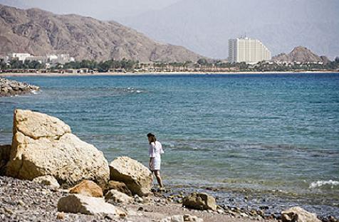 Taba Beach and hotel in Sinai Egypt.