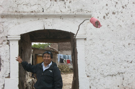 The red plastic on the pole lets you know the bar is open.
Our tour director, Edgar