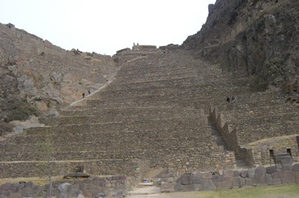 Ollantaytambo.Incan fortress. A lot of climbing involved here!