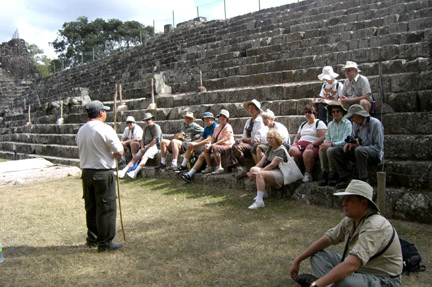 Ampitheater, our group - Copan