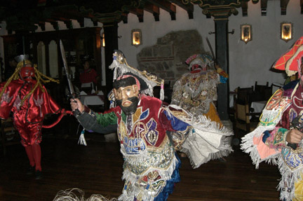 The entertainment for the evening was a demonstration of the "Devil Dance".