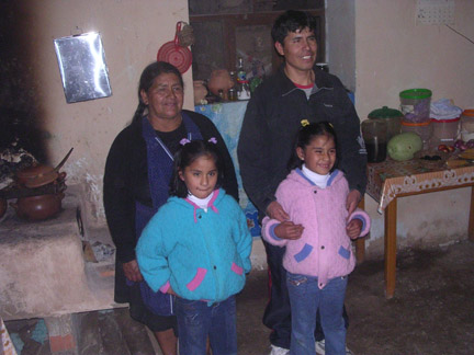 We had dinner with this family. Dad, grandma and the twins.