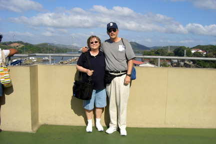 Kathy and Bruce at the locks