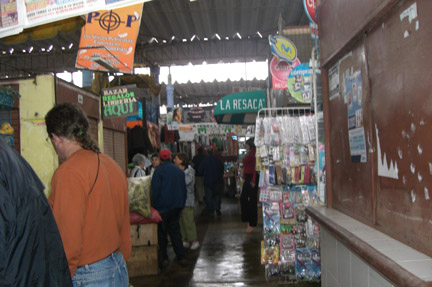 Local market. Sold everything from food to clothes.