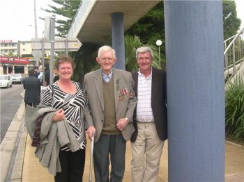 Dad with my sister Janelle and brother Geoff.