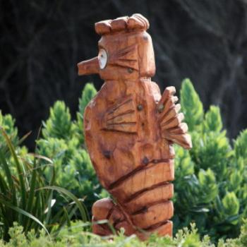 <b>6595 Seahorse statue, Cape Ottway, GORd, Vic, 27th Oct'09, Kate/Sydney</b>