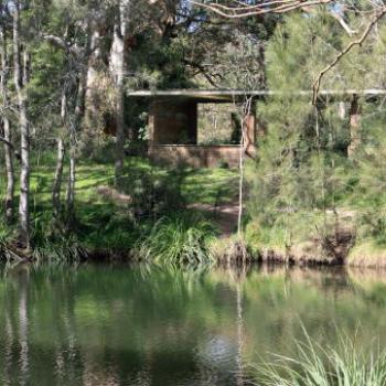 <b>9447 picnic shelter, Lane Cove R, Lane Cove National Park, West Chatswood, NSW, 1st Sept'09, Kate/Sydney</b>