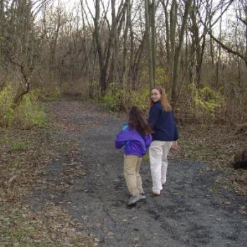 <b>Sisters on an late autumn walk</b>