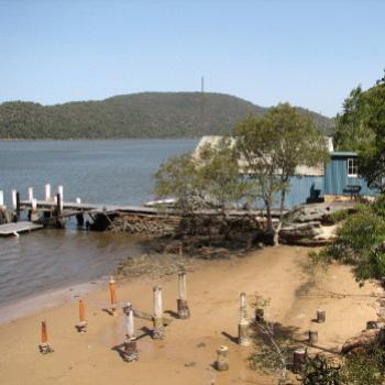 <b>8458 Blue Boatshed Hawkesbury River Sept'08Kate/Sydney</b>