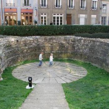 <b>My sons playing in ruins next to the Cathédrale St Jean, old Lyon</b>