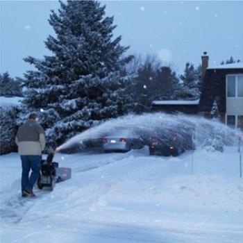 Snow clearing in Manotick January 2006