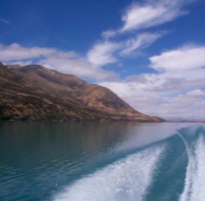 <b>Lake Ohau in New Zealand South of Mount Cook.</b>