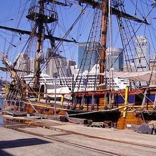 <b>Old and new in Sydney harbour</b>