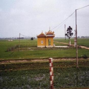 on the highway in Vietnam