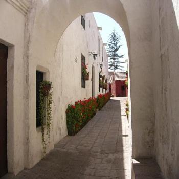 <b>Inner street of Monastery in Arequipa Peru</b>