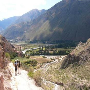 <b>Mountain trail near Urubamba River, Peru</b>